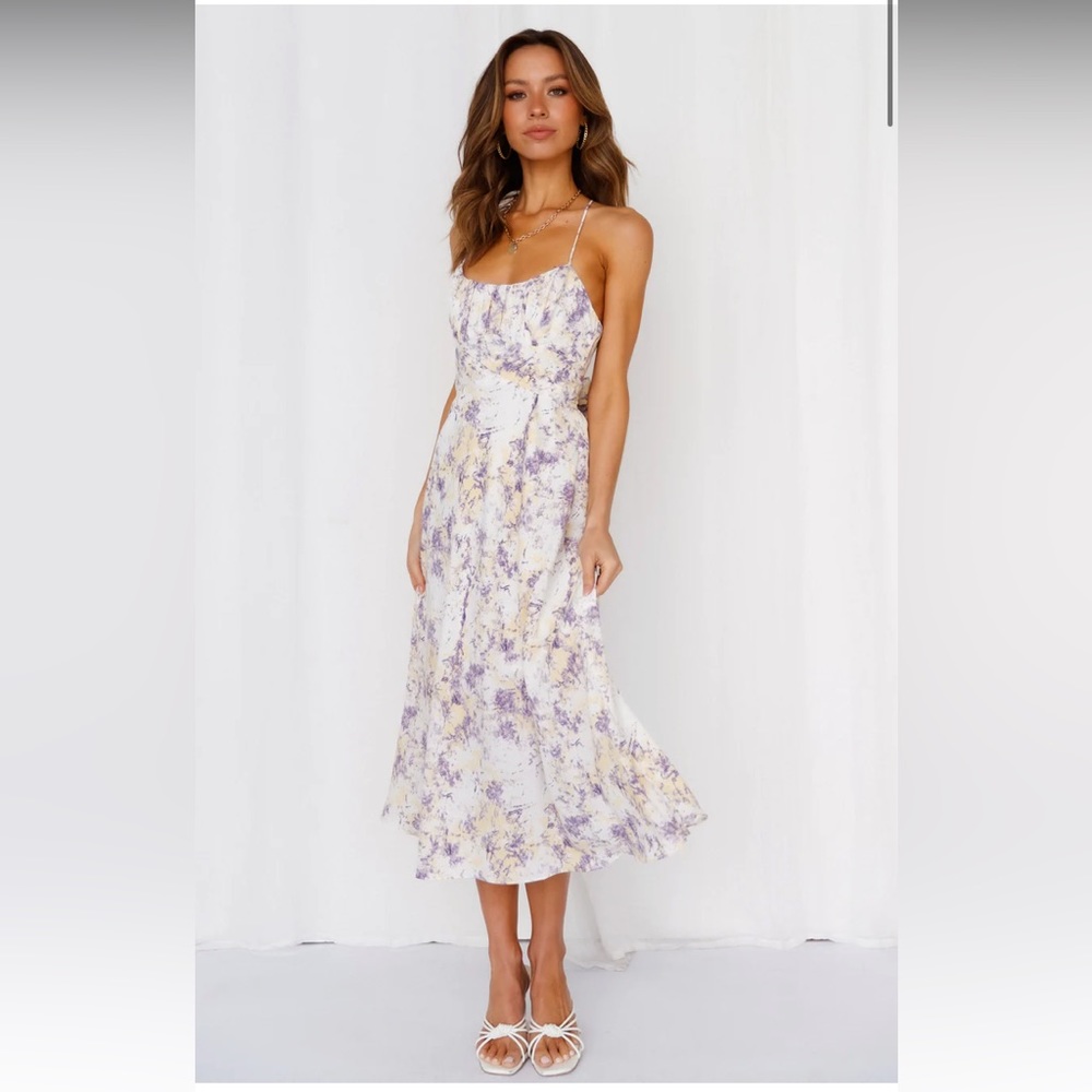 Hello Molly Flow With It Purple Midi Dress